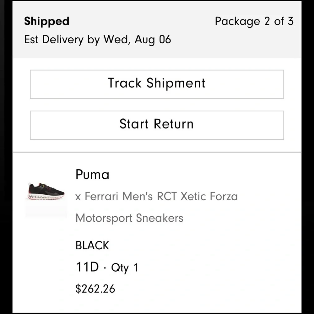 Puma x Ferrari Men’s RCT Xetic Forza, Men’s size 11